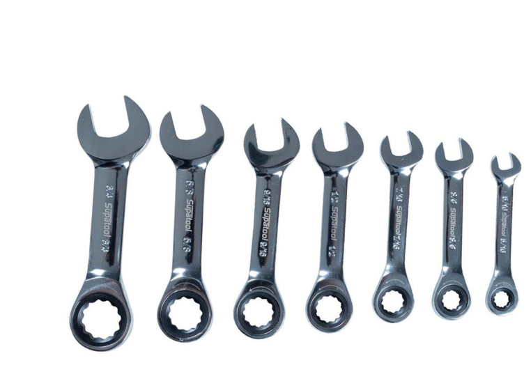 Stubby Spanner Set - 7 Piece
