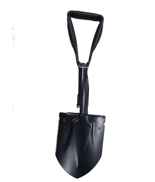 Folding Camping Shovel - Multifunctional Shade & Pickaxe & Carry Bag Large
