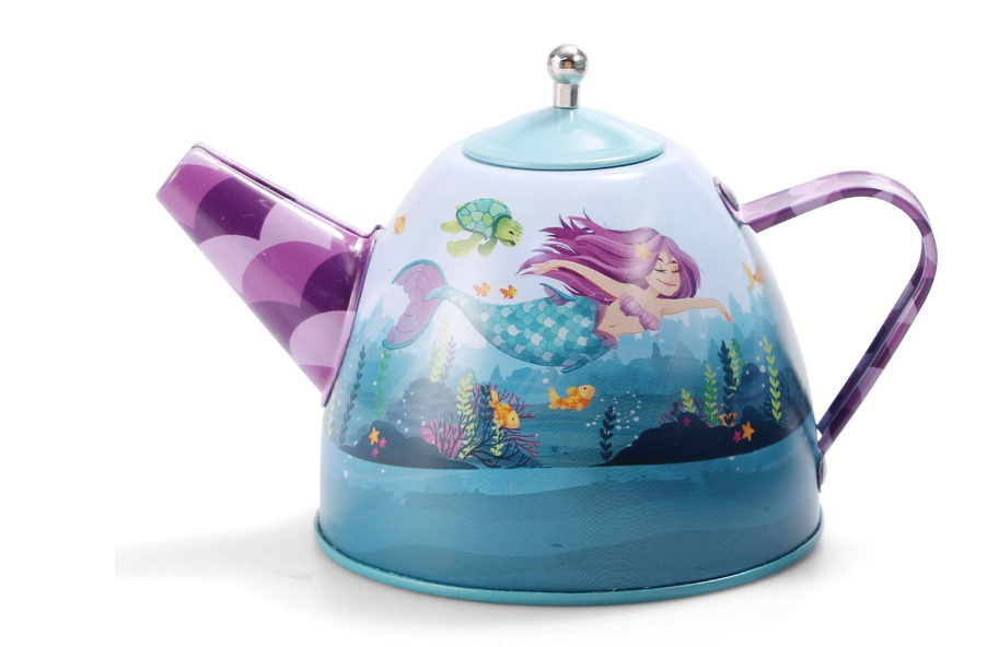 Tea Set for Kids with Case -15 Piece -Mermaid