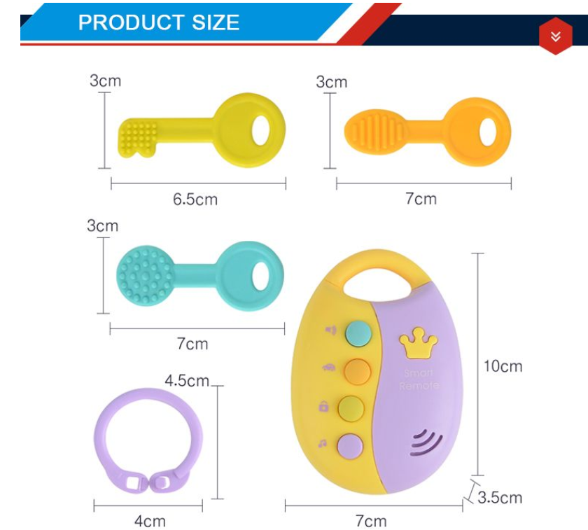Musical Smart Remote Key Toys for Baby