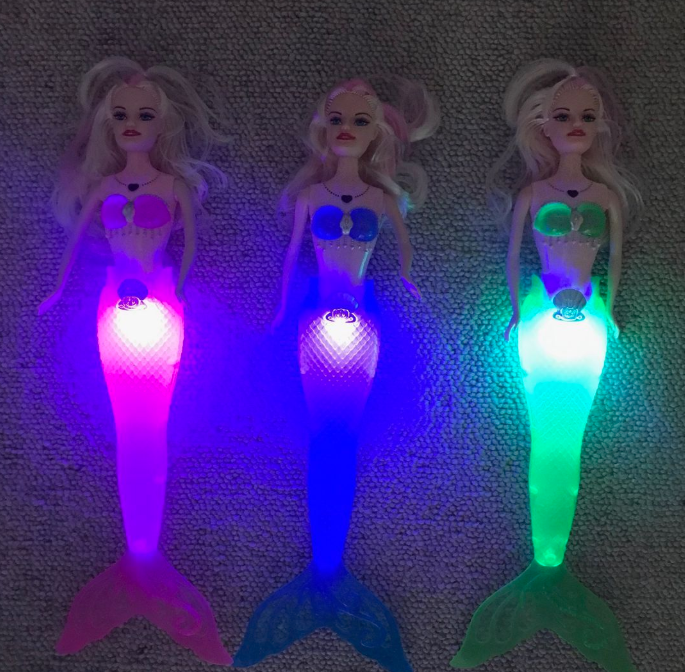 Mermaid Doll with Light Up Tail