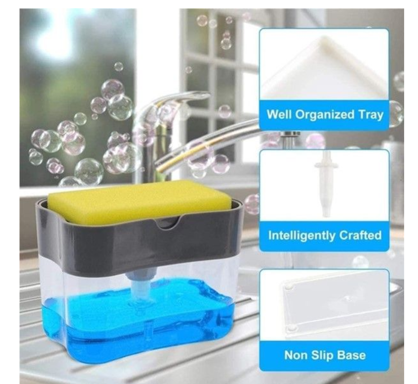 Soap Pump and Sponge Caddy