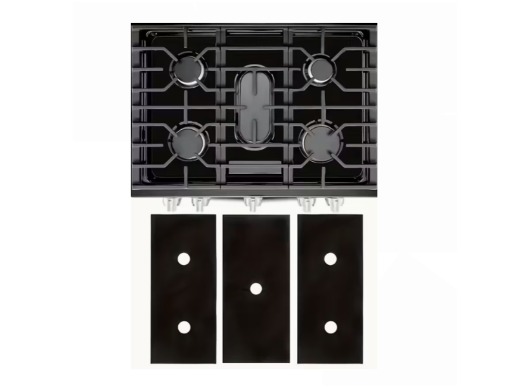 3 Piece Gas Stove Top Protector Set - Heavy-Duty PVC Non-Stick