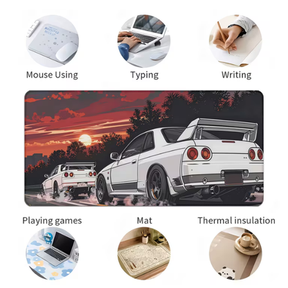 R33 GTR JDM Mouse Pad & Desk Mat – Extra Large (90 × 40cm)
