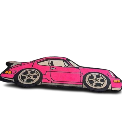 Porsche 964 Velvet Car Design Mat - Premium Soft Decorative Rug