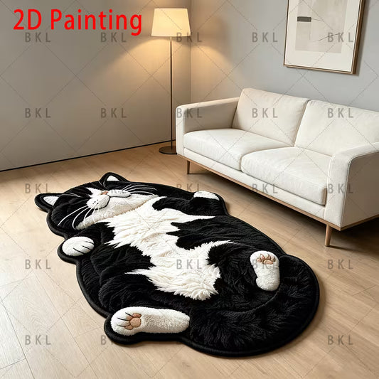 BLACK AND WHITE CAT MAT 40X100CM