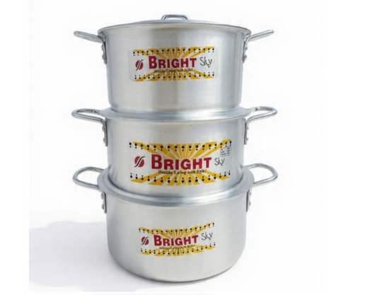 Bright Sky 6-Piece Aluminium Pot Set 14-18CM