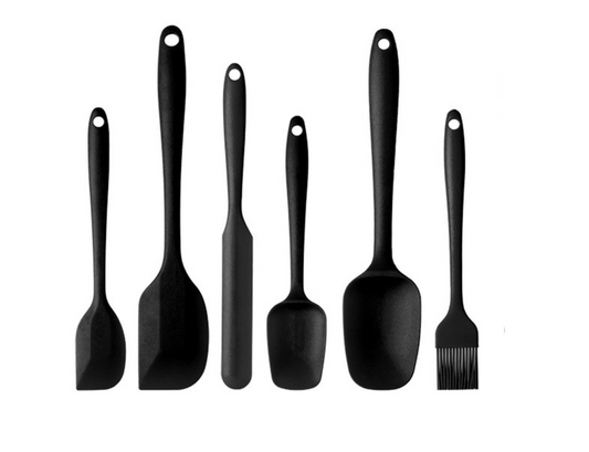 6 Cooking Baking Spatulas with Cake Spatula Pancake Spatula Grill Oil Brush