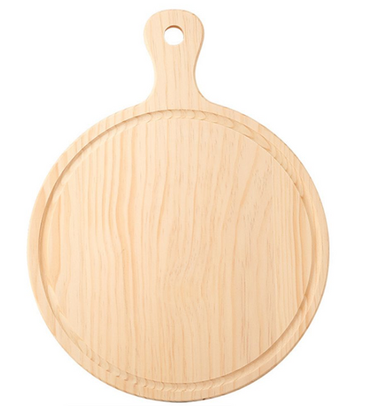 FI- Round Wooden Cutting/Pizza Board
