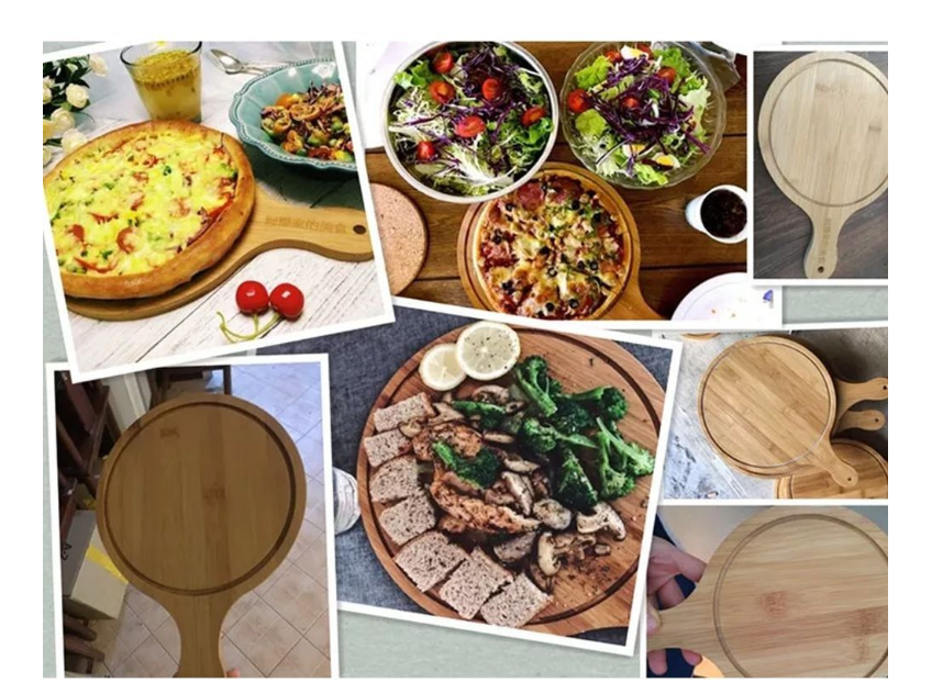 FI- Round Wooden Cutting/Pizza Board