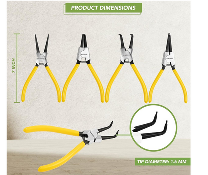 Circlip Plier Set - 4 Piece