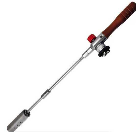 Outdoor Garden Burner, Adjustable Telescopic Rod, Wooden Handle
