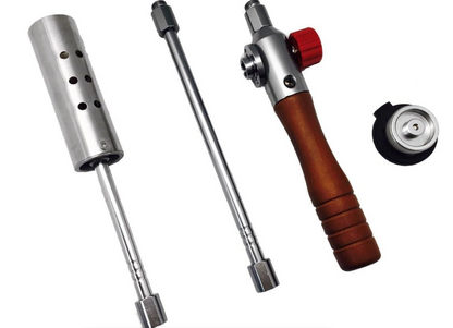 Outdoor Garden Burner, Adjustable Telescopic Rod, Wooden Handle