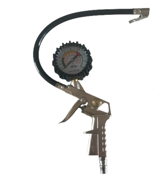 Tire Inflator with Pressure Gauge