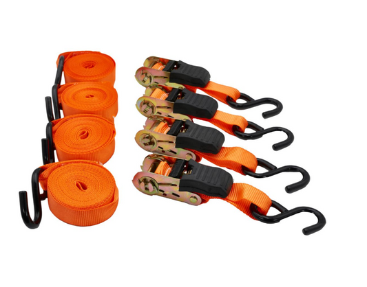 Ratchet Strap Tie Down - 4 Piece
