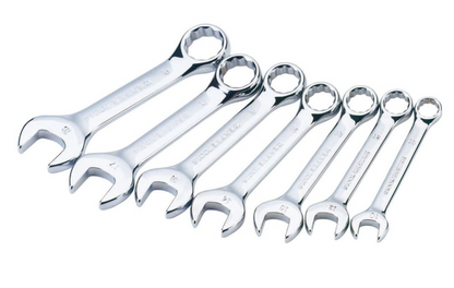 Stubby Spanner Set - 7 Piece