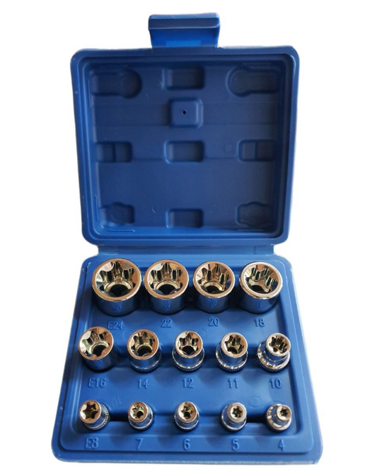 14 Piece Female E - Torx Socket Set