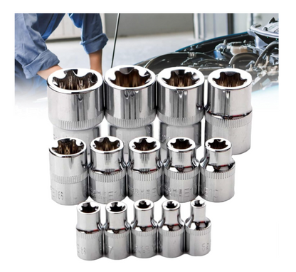 14 Piece Female E - Torx Socket Set