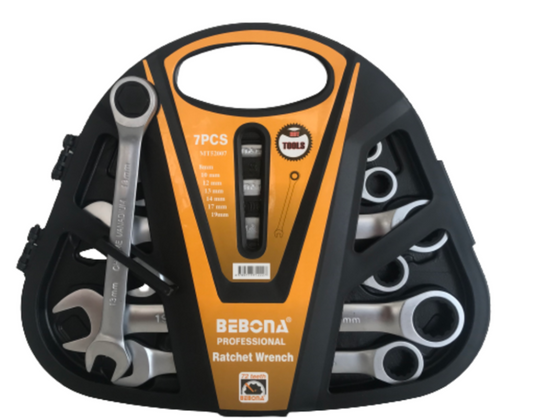 7 Piece Professional Ratchet Wrench Set