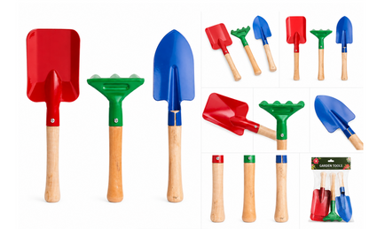 3-Piece Kids Garden Tool Set