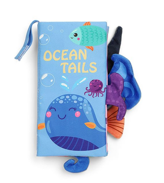 Baby First Touch and Feel Soft Educational Cloth Book - Ocean Tail
