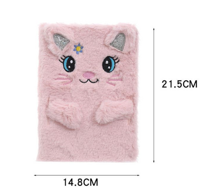 Random Plush Animal Diary Writing Journal Daily Notebook