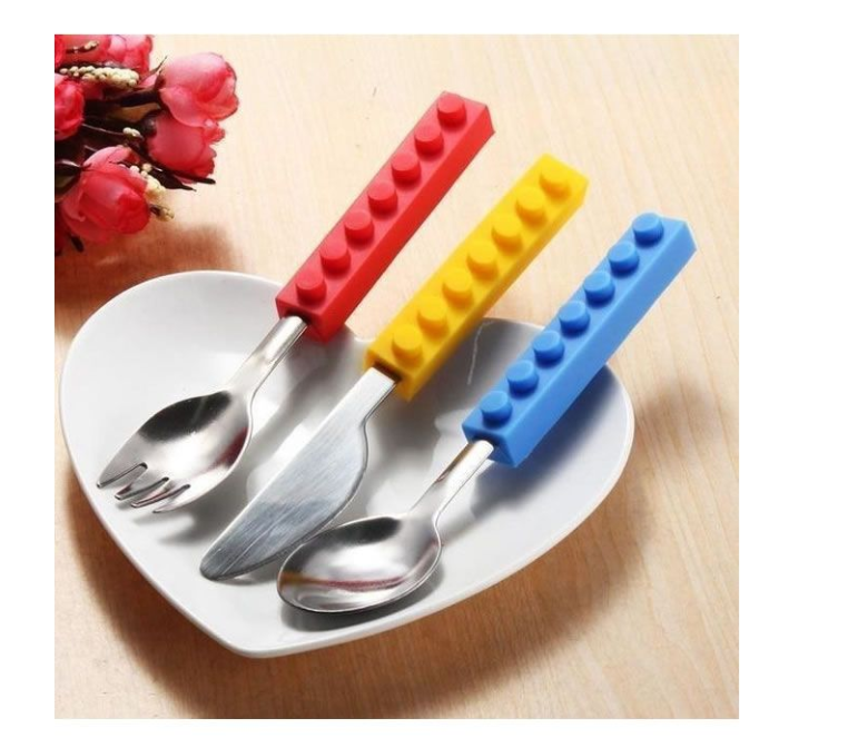 3 Piece Snack And Stack Cutlery Set