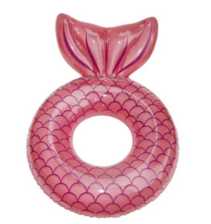 Mermaid Inflatable Pool Ring - 70cm - Pink