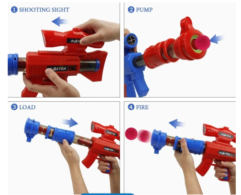 Blaster Pin Ball Toy Gun