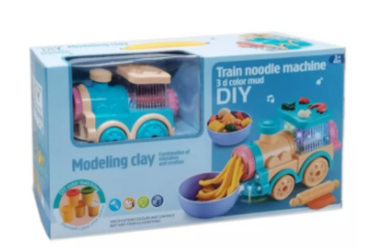 Train Noodle Machine 5 Colour Toy Clay Modeling DIY Play Dough Set