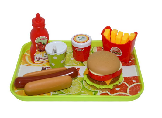 Food Set With Burger & Chips
