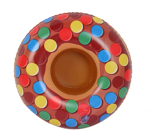 The Colorful Donut 3x Inflatable Beverage Holder