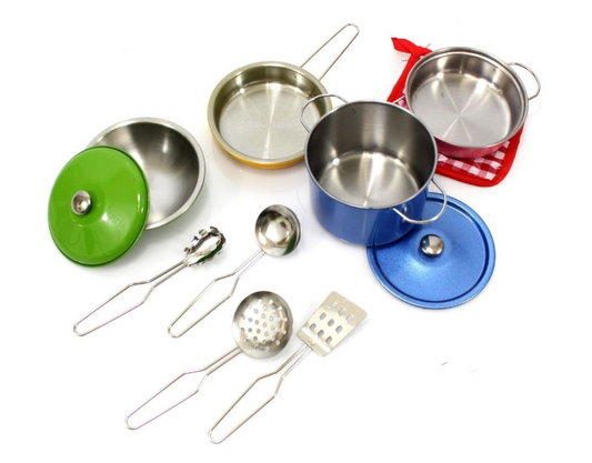 Kids Pretend Play Tin Tea set