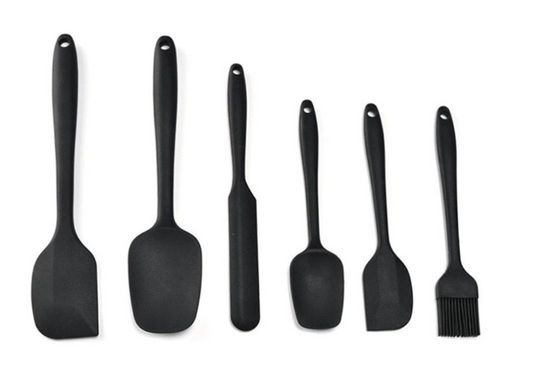 Kitchen Spatula Set of 6 - Black