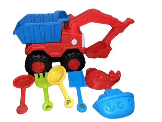 Water/Sand Play Truck Set- 7 Piece