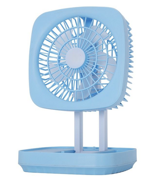 Portable Storage table lamp circulating fan - Blue