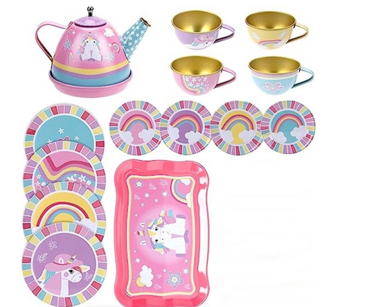 Tea Set for Kids 14 Piece - Unicorn Set