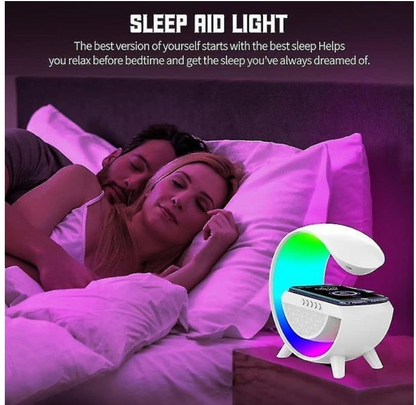 Wireless Charger With Rgb Light Bluetooth Speaker Wireless Charging Station
