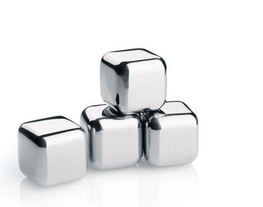 Square Stainless Steel ice cubes