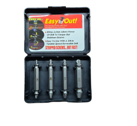 Easy Out Bolt Extractor - 4 Piece