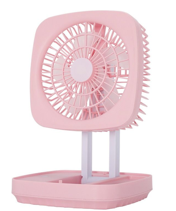 Portable Storage table lamp circulating fan - Blue