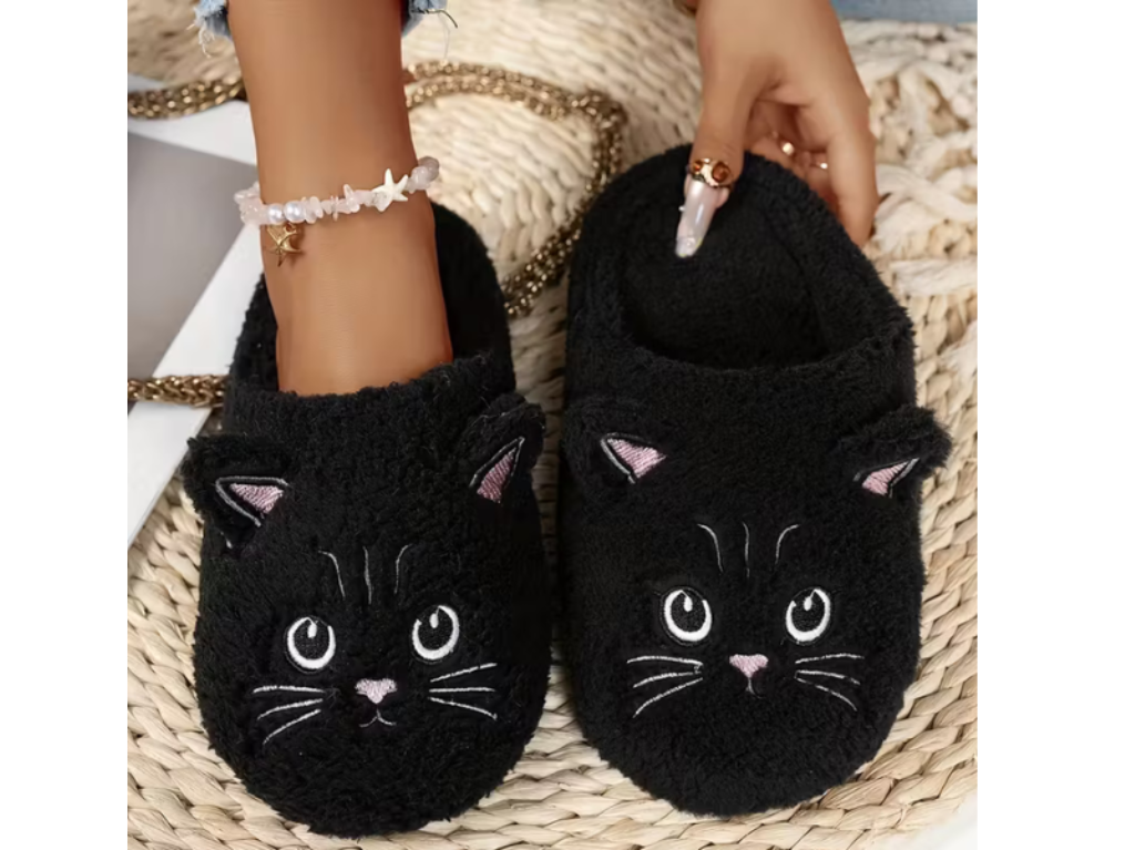 Plush Slip-On Slippers
