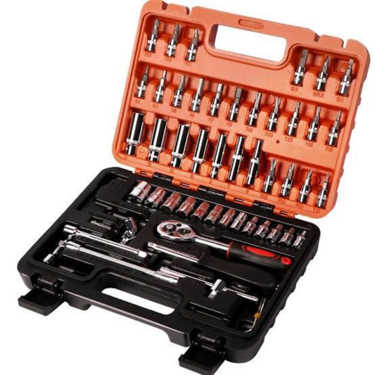 KingQueen 53-Piece 1/4 Drive Socket & Tool Set