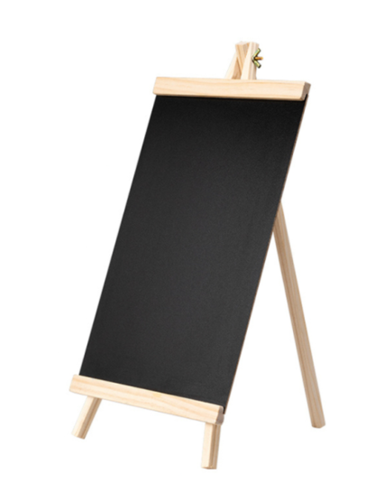 Wooden Chalkboard Easel / Display Stand
